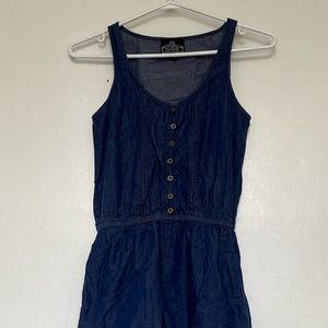 Denim Look Romper